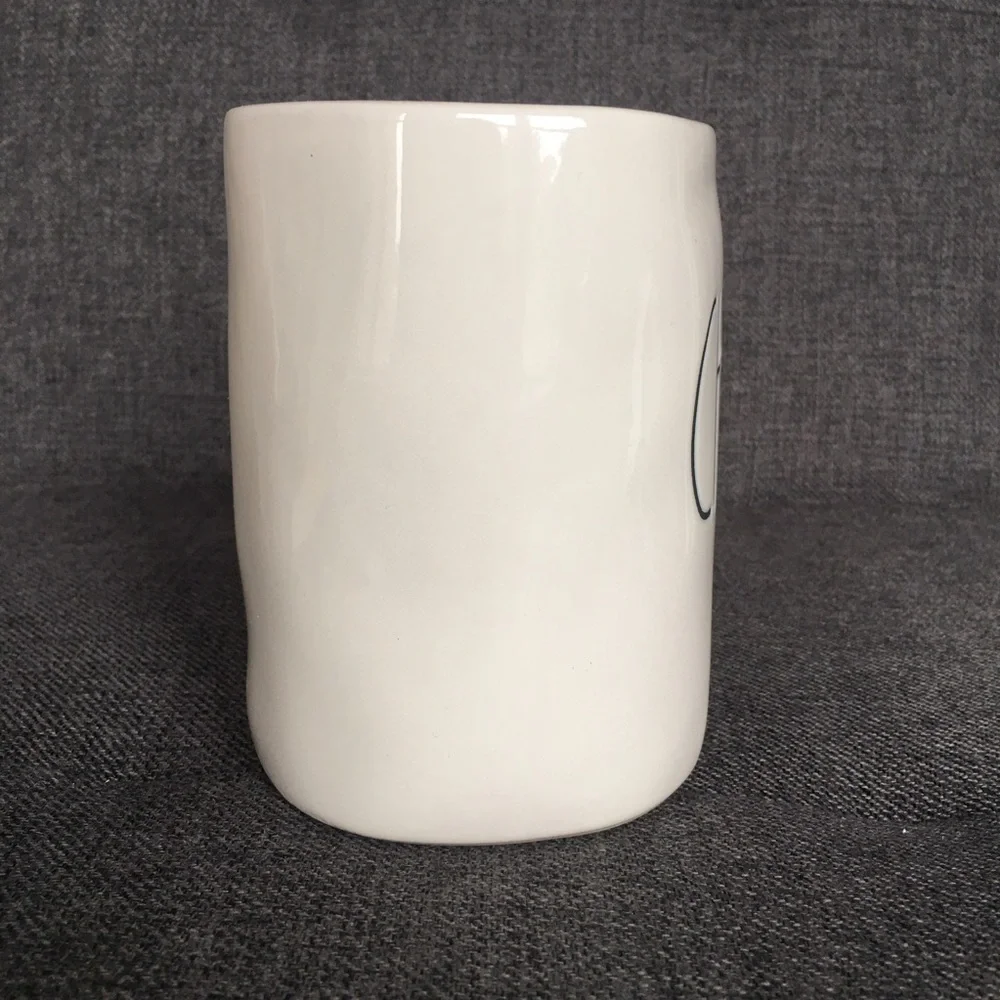 Rae Dunn “CHEER” Coffee Mug, Ivory, Black, 16 oz